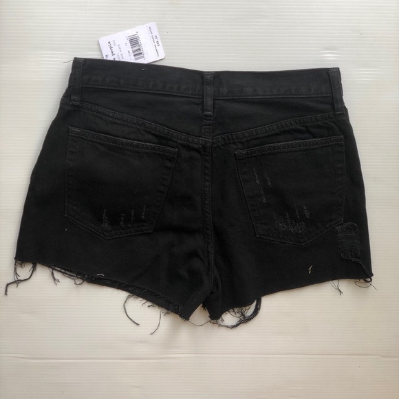 Free People Womens Black Denim Sofia Cutoff Shorts - Picture 9 of 14